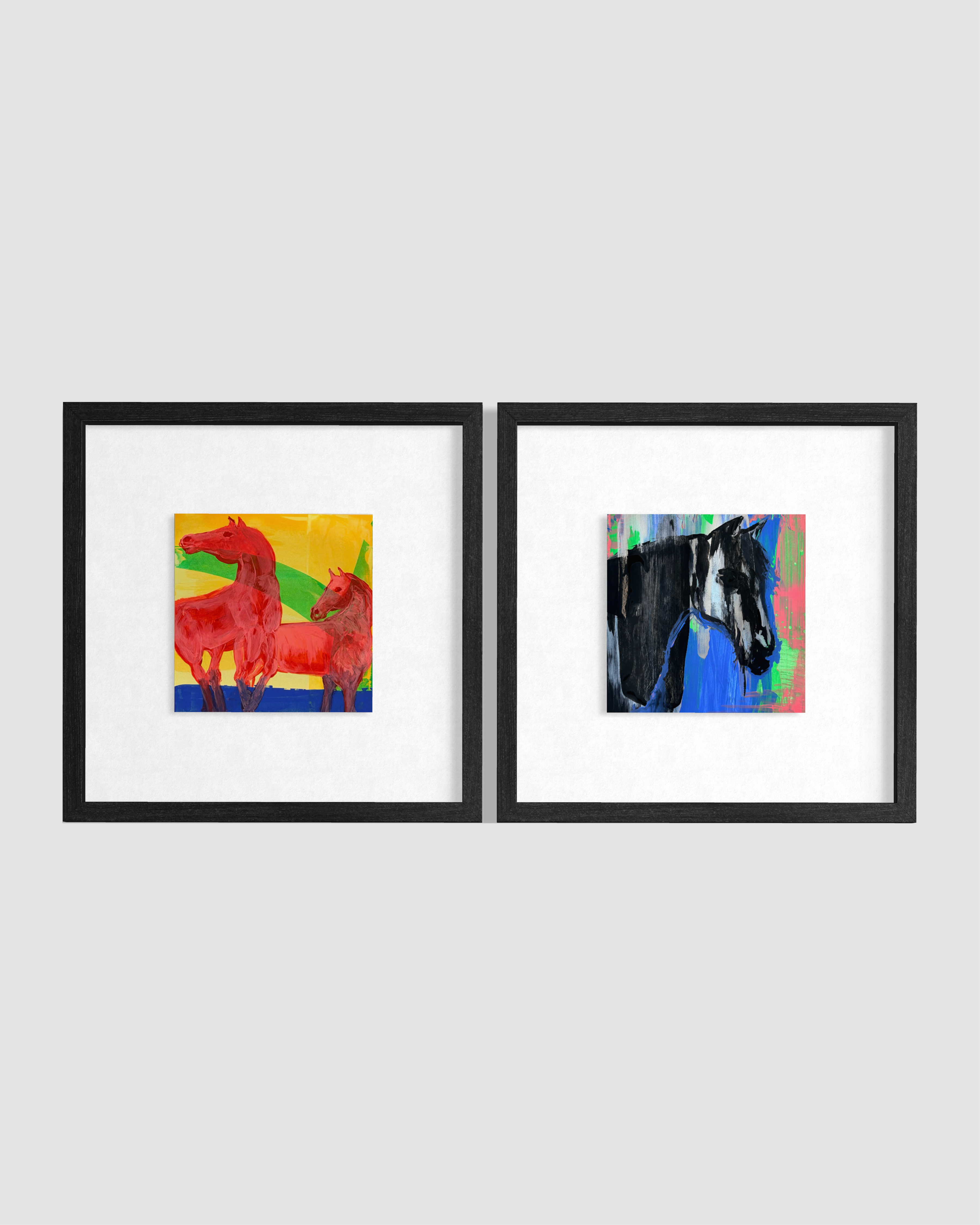 Diptysh Prints - Mustangs