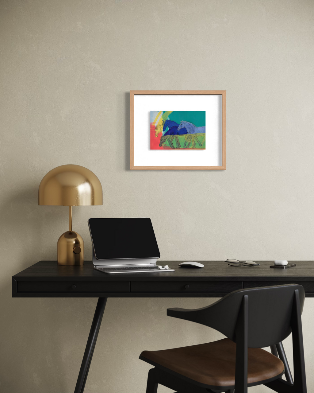 Diptysh Prints - Herd of Mustangs